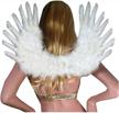 sexy adult feather halloween fairy angel wings in 3 colors logo