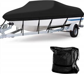 img 4 attached to 600D Marine Grade Polyester Waterproof Boat Cover - All Weather Protection For V-Hull, TRI-Hull, Pro-Style, And Fishing Boats, Heavy Duty And Durable