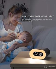 img 2 attached to 🌙 Sleep better with Cunmiso Life 3 in 1 White Noise Machine – Alarm Clock, Night Light & 48 Hi-Fi Sounds for Soothing Sleep – Black H500