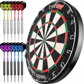 img 4 attached to 18In Professional Blade Dartboard With 12Pcs Darts Set For Pro Players - CyeeLife