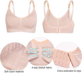 img 2 attached to STELLE Seamless Maternity Nursing Extenders Women's Clothing at Lingerie, Sleep & Lounge