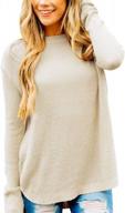 merokeety oversized knit sweater for women: stay fashionably cozy in solid colors logo