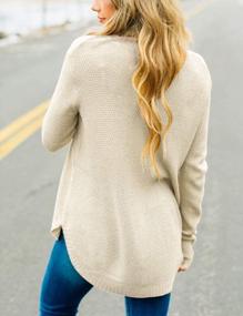 img 3 attached to MEROKEETY Oversized Knit Sweater For Women: Stay Fashionably Cozy In Solid Colors