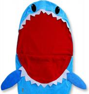 waliki toys shark sleeping bag for kids boys and girls. (slumber bag nap mat) logo