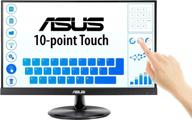 asus vt229h monitor 1080p 10 point 21.5", touch screen, eye care, flicker-free, blue light filter, hdmi logo