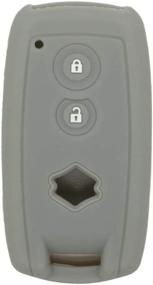 img 3 attached to 🔑 SEGADEN Silicone Key Fob Cover: Gray Protector Case for SUZUKI 2 Button Smart Remote - CV4544