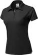 women's junior-fit cotton pique polo shirt - 4 button casual essentials from a2y logo