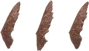 img 2 attached to 🍃 Set of 3 Plecoceramics Aquarium Ceramic Leaves - Natural-Looking Decor for Shrimp Habitat - Ideal Hiding Cave for Small Fish Fry and Invertebrates