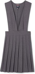 img 4 attached to French Toast V Neck Pleated Jumper Girls' Clothing : Dresses