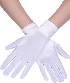 img 4 attached to 🧤 1920s Classic Length Opera Gloves for Women - Special Occasion Accessories