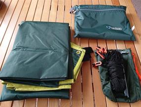 img 2 attached to Универсальная и водонепроницаемая палатка из брезента для кемпинга и пешего туризма от TRIWONDER