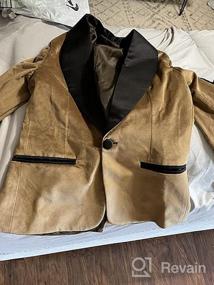 img 8 attached to 👔 Stylish Velvet Blazer for Boys: Perfect for Wedding, Holiday, Suits & Sport Coats