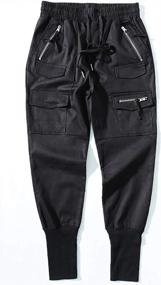 img 3 attached to Приготовьтесь к стильной пробежке с мужскими брюками-шароварами MOKEWEN Streetwear Cargo
