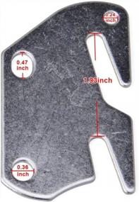 img 1 attached to 4 PCS Wooden Bed Frame Bracket Headboard Footboard #10 Hook Plate - Tiewards