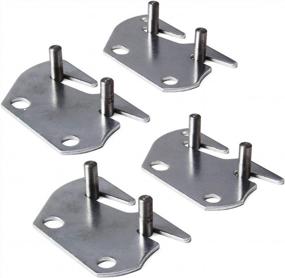 img 3 attached to 4 PCS Wooden Bed Frame Bracket Headboard Footboard #10 Hook Plate - Tiewards