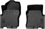 🚗 enhance your nissan frontier's interior with smartliner custom fit floor mats - 1st row liner set (black, 2022-2023 compatible) logo