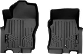 img 4 attached to 🚗 Enhance Your Nissan Frontier's Interior with SMARTLINER Custom Fit Floor Mats - 1st Row Liner Set (Black, 2022-2023 Compatible)