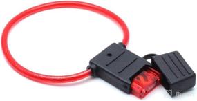 img 1 attached to 🔌 AUTUT 2 Pcs Inline Blade Fuse Holder for Large Vehicles - 10 AWG 50A (MAX-50)