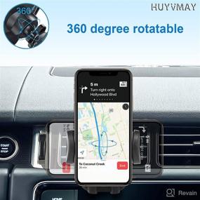 img 3 attached to 📱 HUYVMAY Car Vent Phone Holder – 360 Degree Rotatable Universal Mount for iPhone 13/12/11 Pro/XS Mas/XR/8/7 Plus Samsung Pixel Phone, 3.5-6.8 Inches