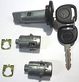 img 1 attached to 🔑 Chevrolet GM OEM Ignition/Doors Lock Key Cylinder Set - Key Matching Included