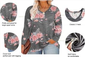 img 1 attached to Oversized Tunic Shirt For Women - Casual Long Sleeve Tops In Plus Sizes By RITERA