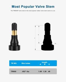 img 2 attached to 50Pcs TR600HP High Pressure Tire Valve Stem Tubeless Snap-In Valves .453 For Larger Or Heavy-Duty Vehicle