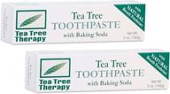 🌿 tea tree therapy baking oral care toothpaste logo