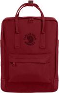 fjällräven re-kånken ox red - size: one size logo