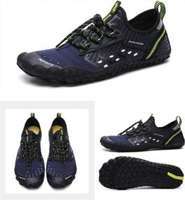 img 2 attached to UBFEN Mens & Womens Water Shoes: Quick-Dry For Boating, Fishing, Diving, Surfing And More!