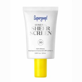 img 4 attached to Supergoop! Mineral Sheerscreen SPF 30 PA+++ Sunscreen Primer, 0.68 Fl Oz - 100% Mineral Broad Spectrum Face Protection + Helps Filter Blue Light - Satin Finish For All Skin Types