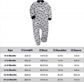img 1 attached to Cute And Cozy Baby Footed Pajamas For Boys And Girls: Loose Fit Cotton Sleeper With Long Sleeves