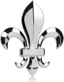 img 1 attached to 🌺 Louisiana Fleur-de-Lis Chrome Car Emblem by Elektroplate