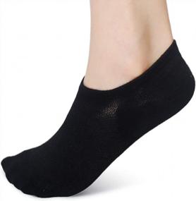 img 3 attached to Leotruny Women'S 6 Pairs Of Low-Cut Non-Slip Bamboo Mesh Design No-Show Socks With Enhanced SEO