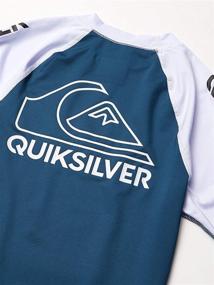 img 2 attached to 🌊 QUIKSILVER Short Sleeve Youth Rashguard - Stylish Boys' Swimwear for Maximum Protection