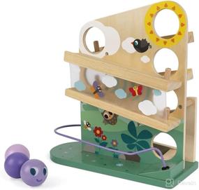 img 3 attached to 🐛 Janod Wooden Caterpillar Ball Track - Ideal for Children 12+ Months - J08055