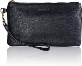 img 4 attached to Befen'S Chic Italian Leather Wristlet: The Gold Standard In Clutch Wallets