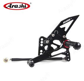 img 3 attached to 🏍️ Arashi(2.0) Adjustable Rearsets for SUZUKI GSXR 1000 2005 2006 - Motorcycle Accessories Foot Pegs Footrests Rear Set GSX-R 1000 GSX-R1000 GSXR1000 - Black