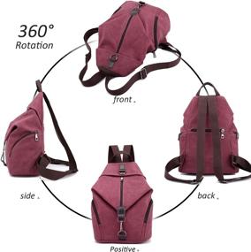 img 1 attached to LUI SUI Women's Handbags, Wallets, and Satchels: Backpack Shoulder Rucksack