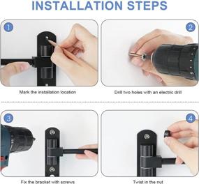 img 1 attached to 🔧 Sleek Wall-Mounted Spherical Motorcycle Helmet Rack with Jacket Hook (Multiple Bike Helmet Mounts)