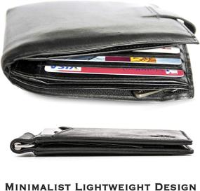 img 2 attached to YBONNE Genuine Leather Blocking Minimalist Men's Accessories in Wallets, Card Cases & Money Organizers