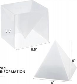 img 3 attached to Создавайте потрясающий офисный декор и украшения с помощью силиконовых форм для литья больших пирамид из смолы DOYOLLA
