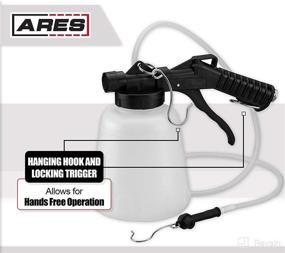 img 2 attached to 🔧 ARES 1-Liter Vacuum Brake Fluid Bleeder with Hanging Hook and Locking Trigger for Convenient Hands-Free Operation