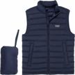 men's packable puffer vest sleeveless winter jacket coat by rokka&rolla logo