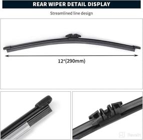 img 2 attached to 🚗 MIKKUPPA Rear Wiper Blade - Premium Replacement for Ford Escape, Explorer, Lincoln MKC - BB5Z17526C OEM Compatible