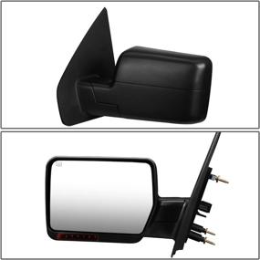 img 3 attached to DNA Motoring TWM-018-T888-BK-AM-L Black Powered Heated Towing Side Mirror W/Turn Signal Left/Driver Side Compatible With 04-14 F-150