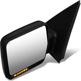 img 4 attached to DNA Motoring TWM-018-T888-BK-AM-L Black Powered Heated Towing Side Mirror W/Turn Signal Left/Driver Side Compatible With 04-14 F-150