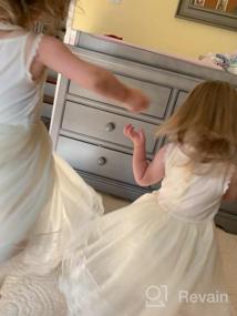 img 6 attached to Ivory Lace Vintage 👧 Flower Girl Dress by Bow Dream