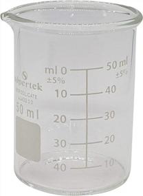 img 1 attached to Lab-Grade Beaker Shot Glasses, Durable Borosilicate Glass, Set Of 4