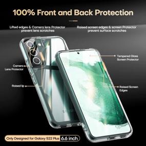 img 2 attached to TAURI 5-In-1 Shockproof Case For Samsung Galaxy S22 Plus 5G 6.6 Inch - Military Grade Protection, Slim Cover With 2 Tempered Glass Screen Protectors And 2 Camera Lens Protectors