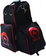 leipupa equestrian horse riding boots helmet backpack - portable & wear-resistant logo